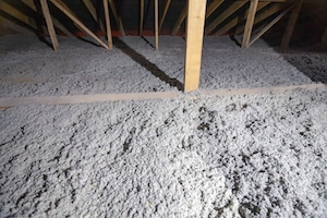 Cellulose Insulation in attic